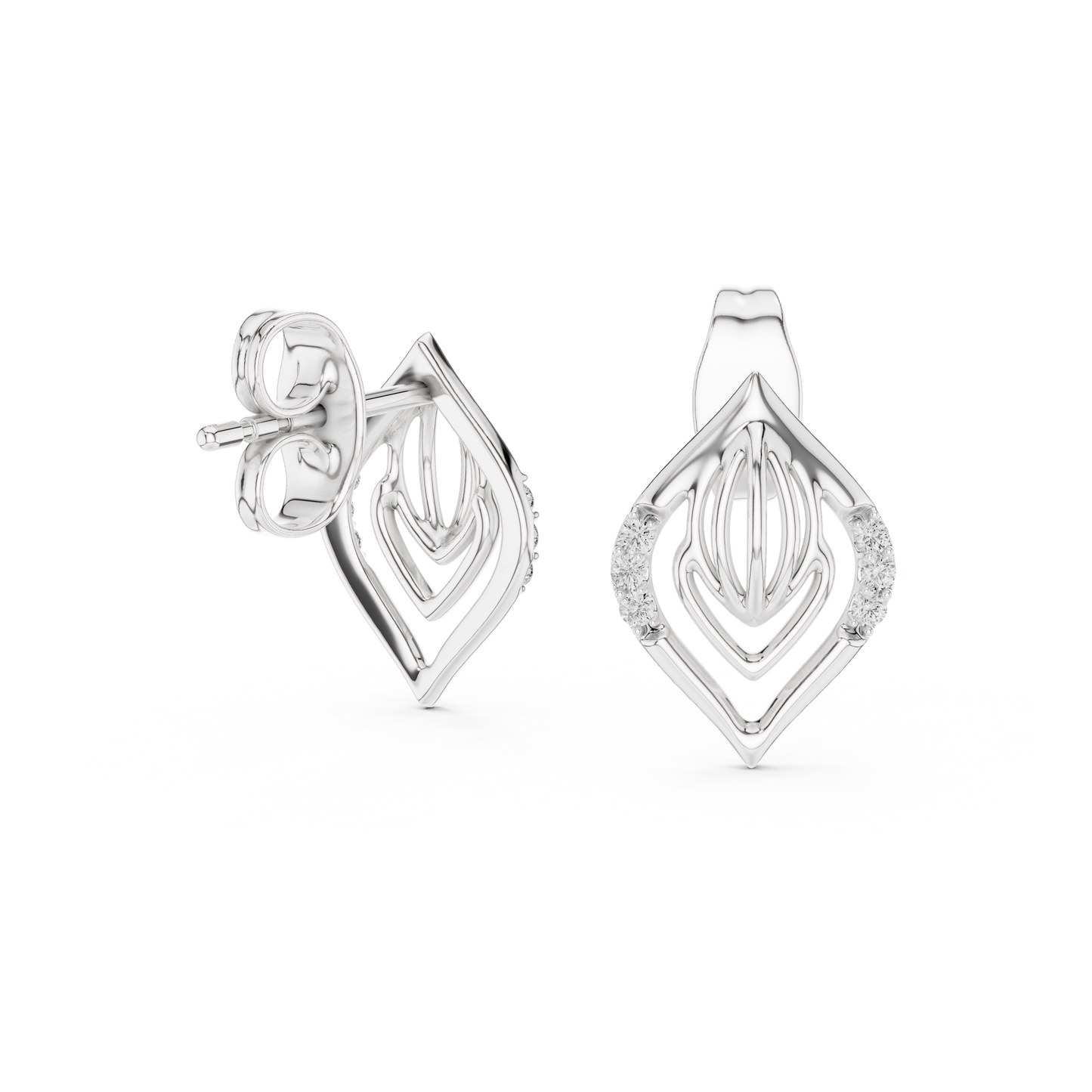 Lightweight Designer Gold Earrings Daily Wear