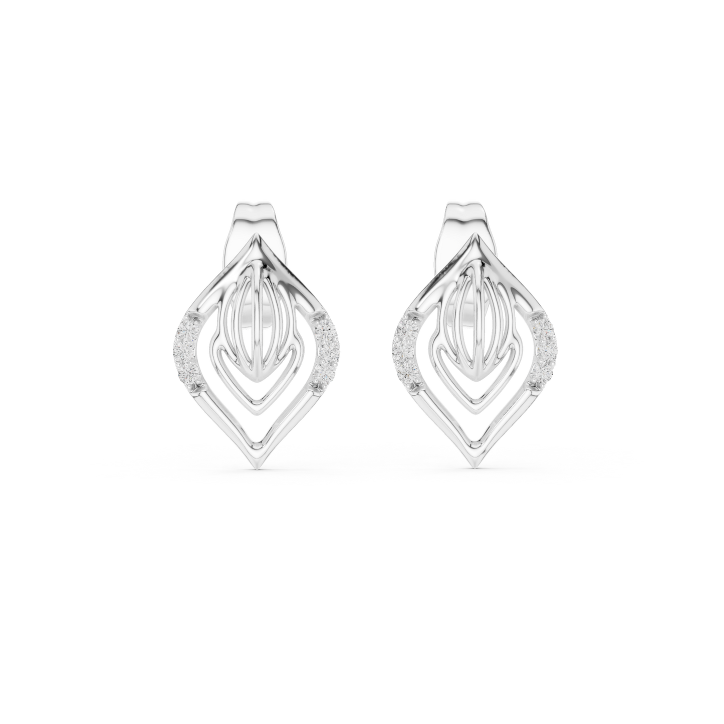 Lightweight Designer Gold Earrings Daily Wear