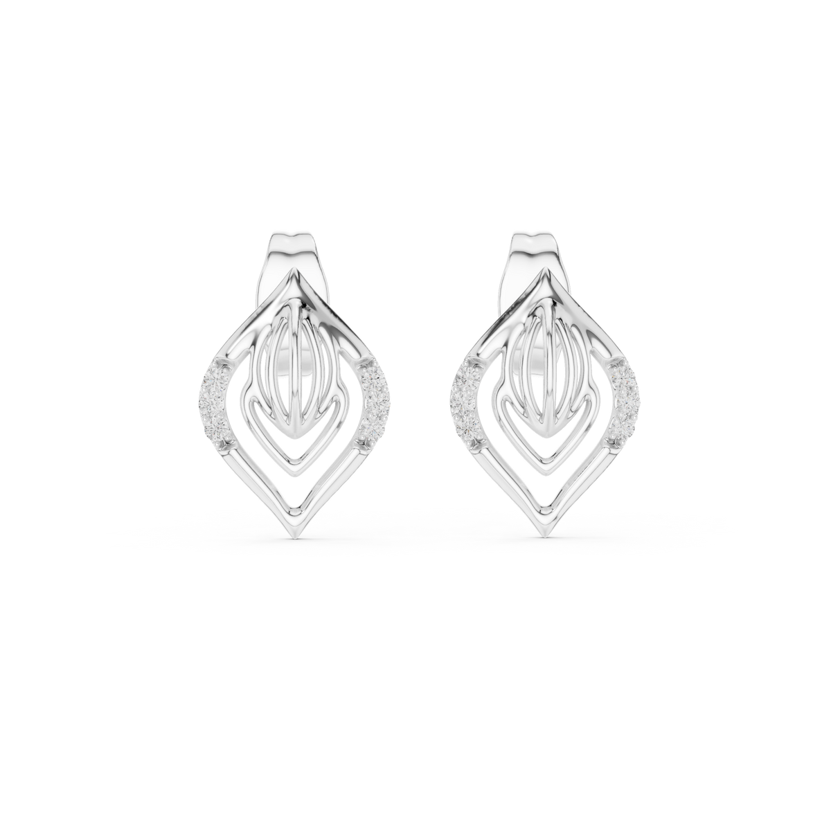 Lightweight Designer Gold Earrings Daily Wear