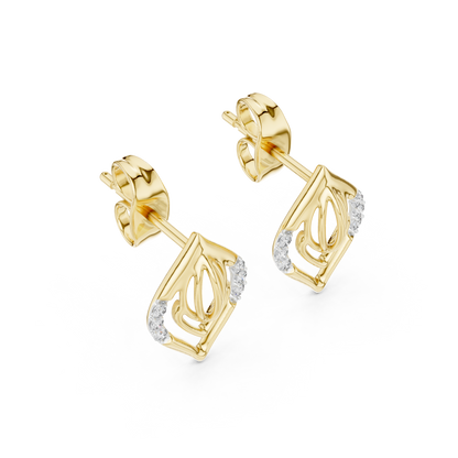Lightweight Designer Gold Earrings Daily Wear