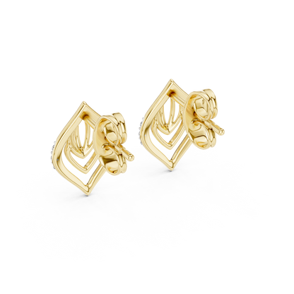 Lightweight Designer Gold Earrings Daily Wear