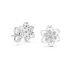 Luxury Petal Motif Diamond Earrings