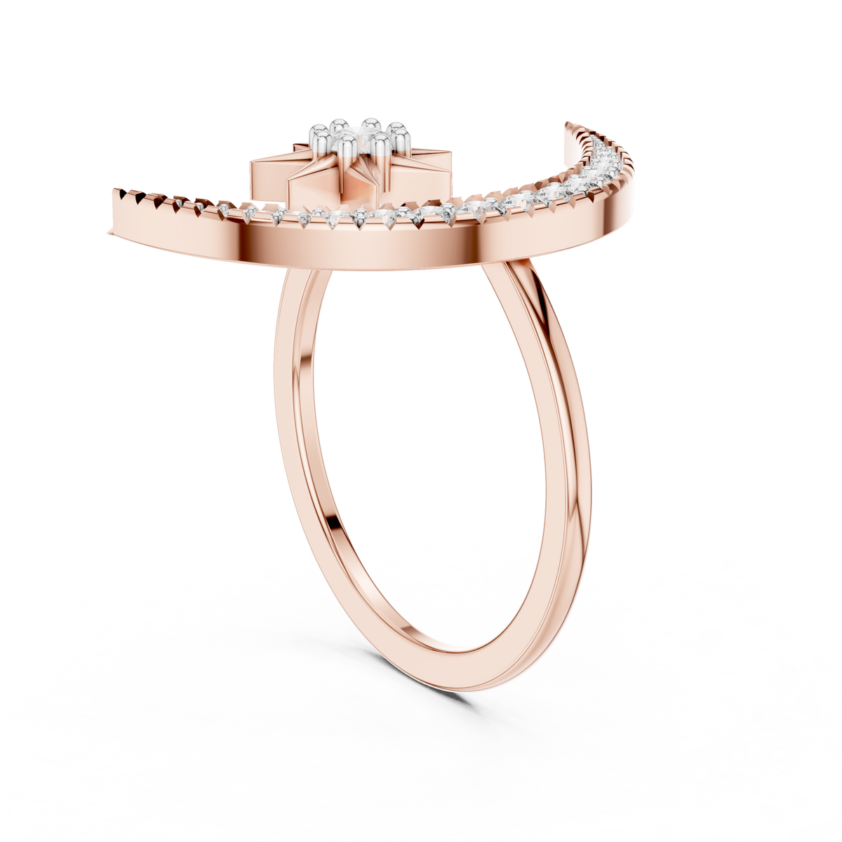 Lunar Elegance Diamond Band