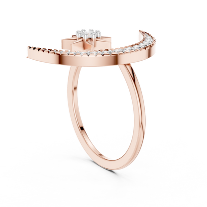 Lunar Elegance Diamond Band