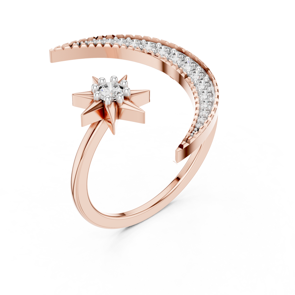 Lunar Elegance Diamond Band