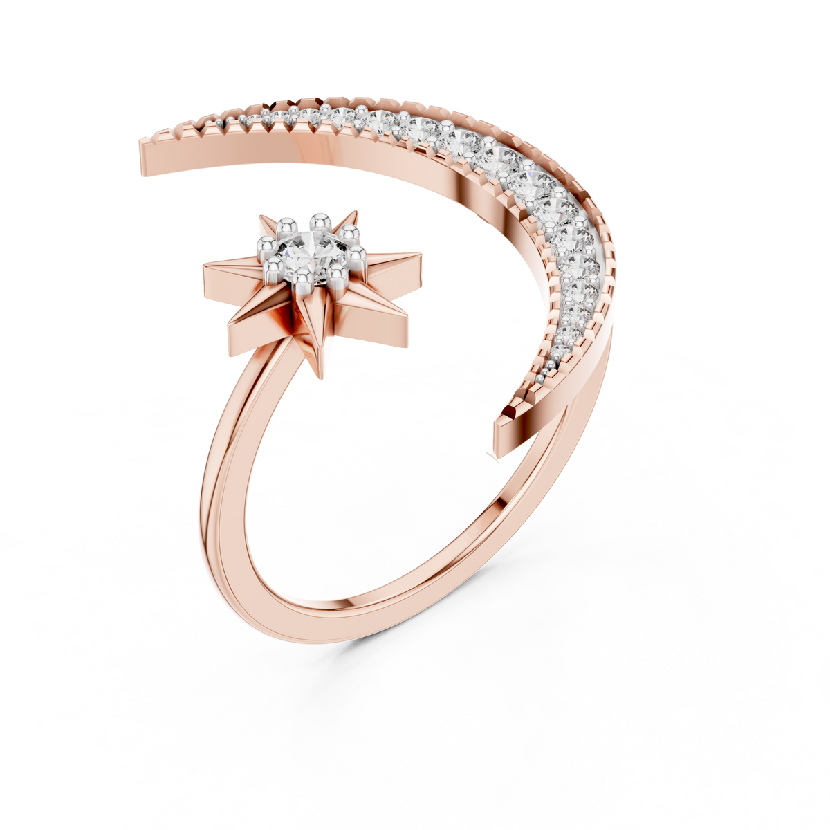 Lunar Elegance Diamond Band