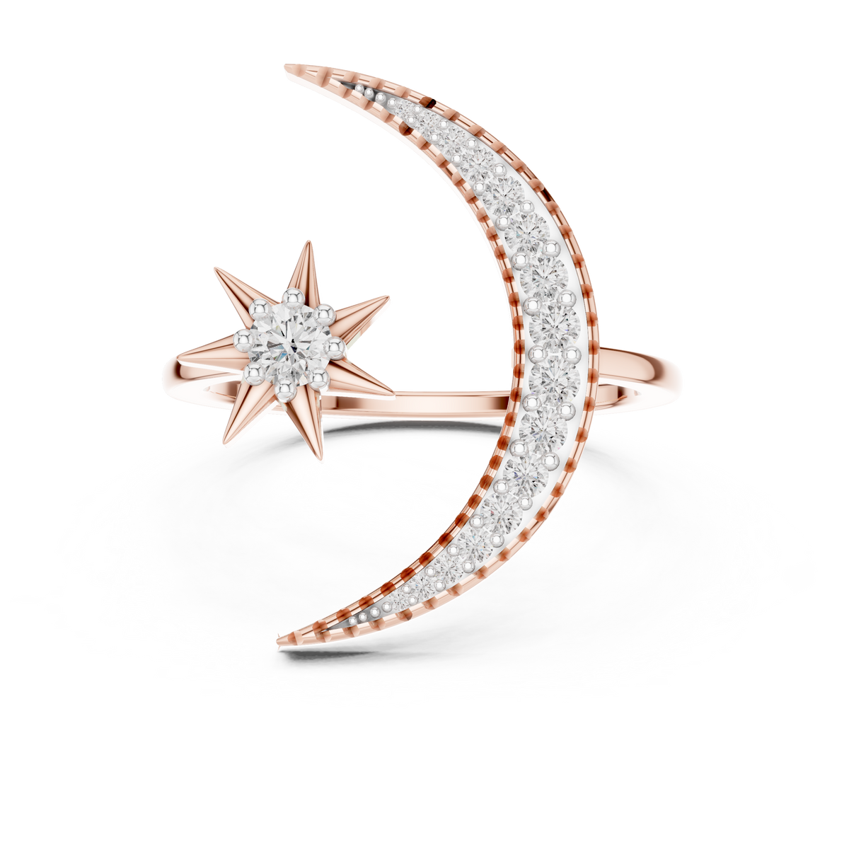 Lunar Elegance Diamond Band