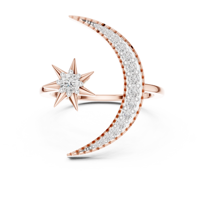 Lunar Elegance Diamond Band