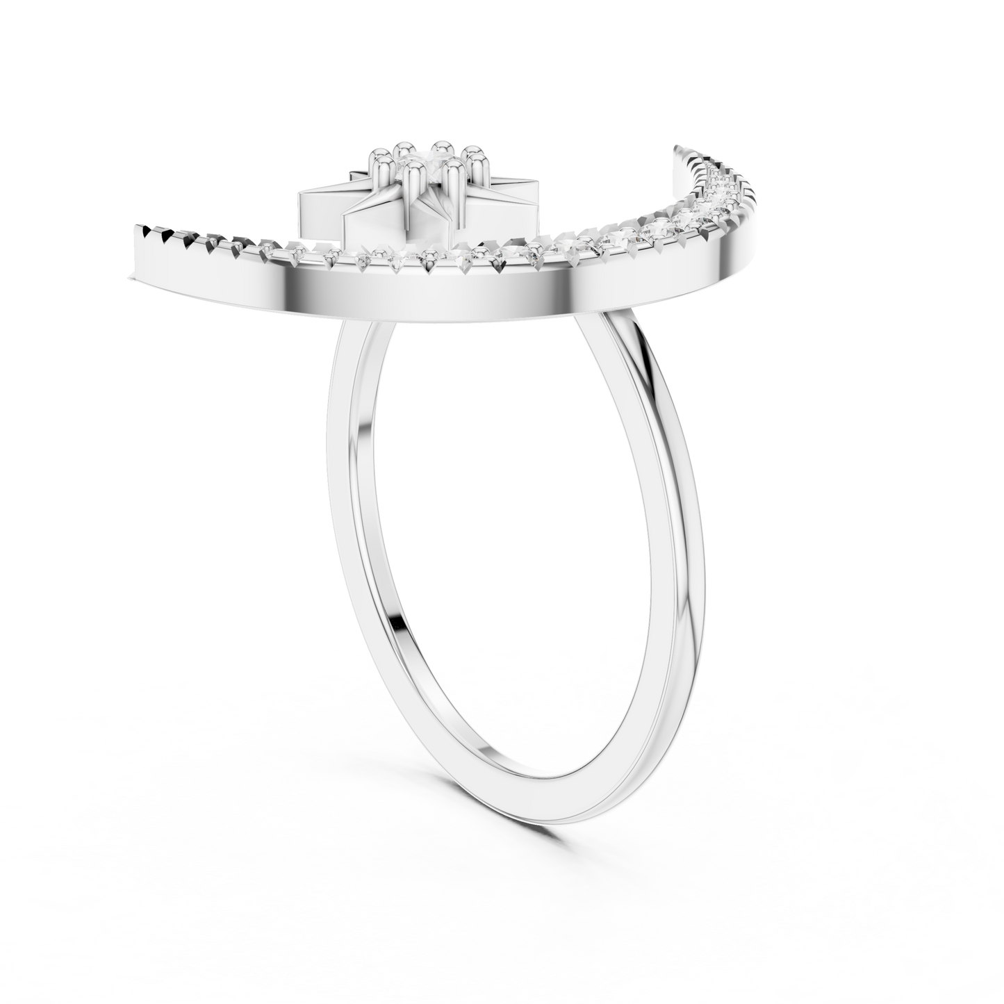 Lunar Elegance Diamond Band