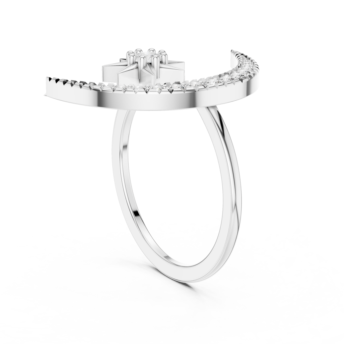 Lunar Elegance Diamond Band