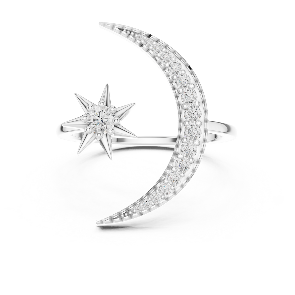 Lunar Elegance Diamond Band