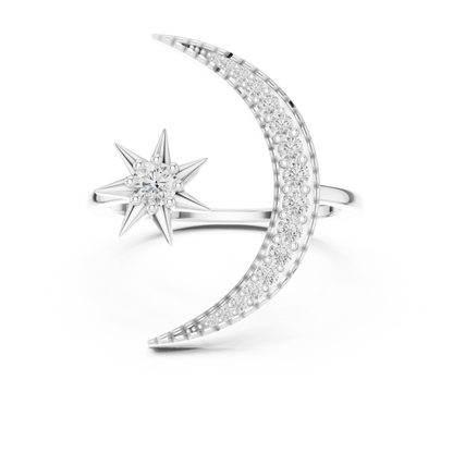Lunar Elegance Diamond Band