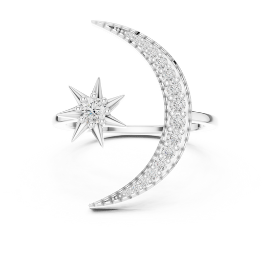 Lunar Elegance Diamond Band