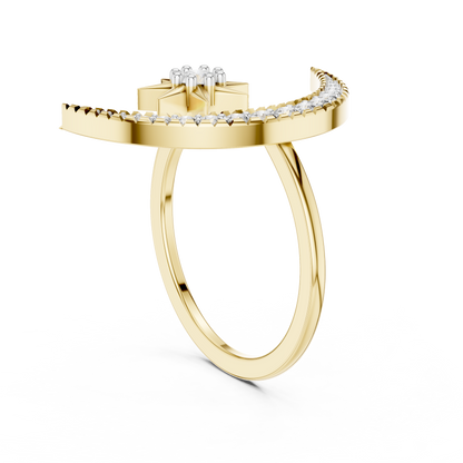 Lunar Elegance Diamond Band
