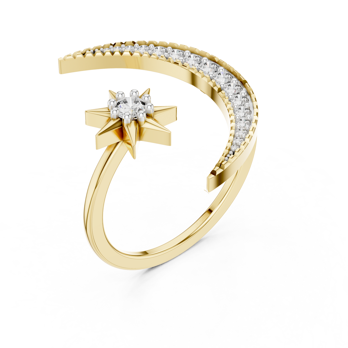 Lunar Elegance Diamond Band