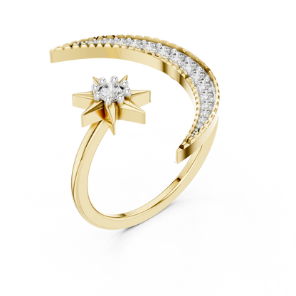 Lunar Elegance Diamond Band