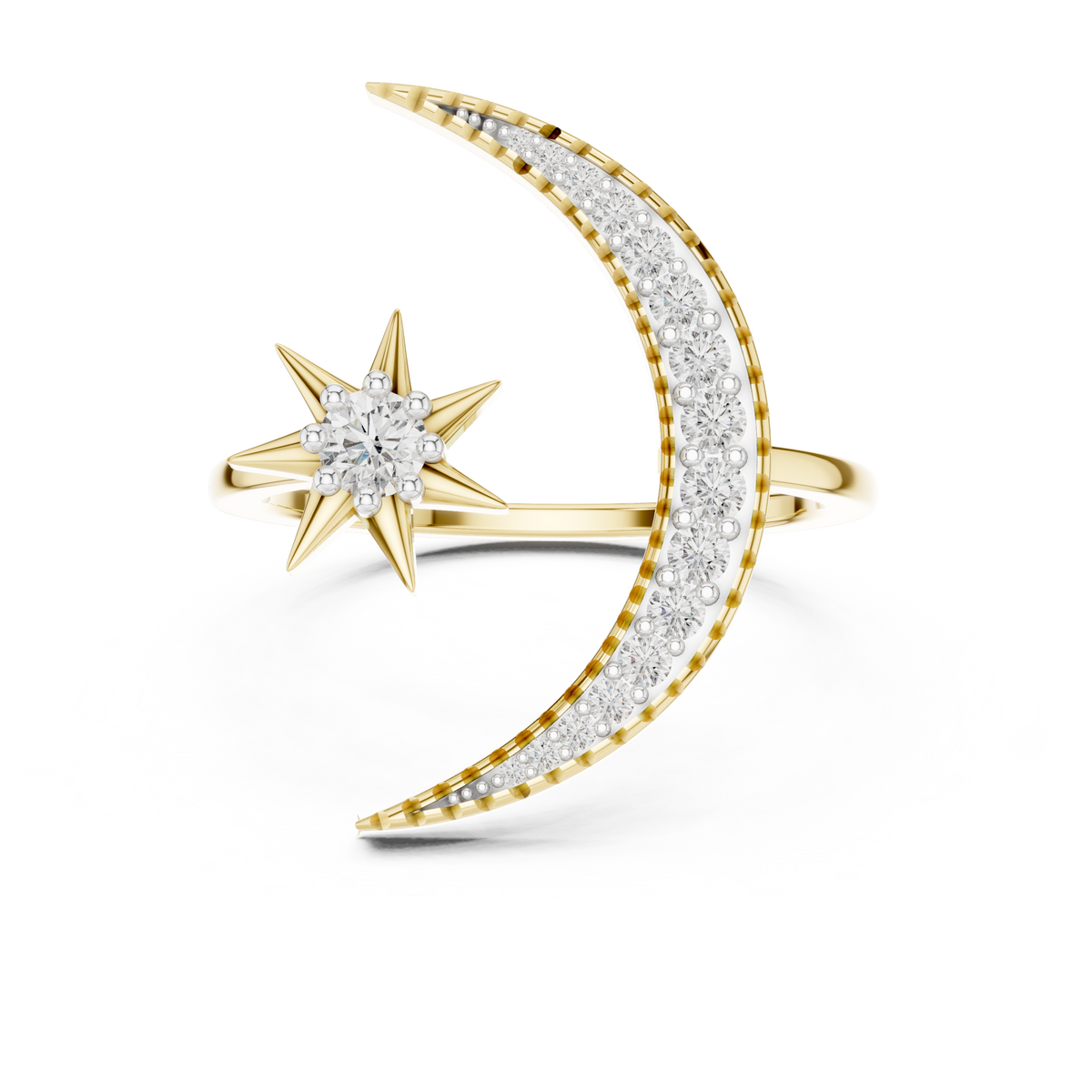Lunar Elegance Diamond Band