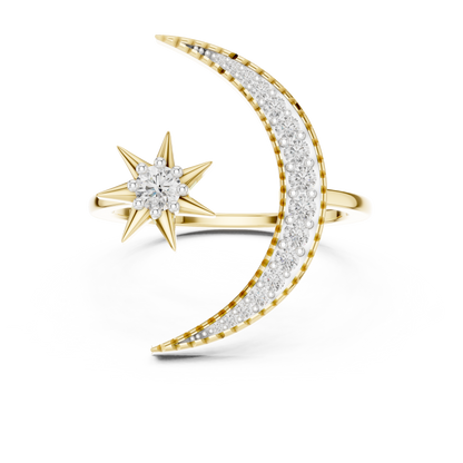 Lunar Elegance Diamond Band