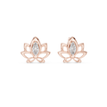 Celestial Lotus Marquise Diamond Stud Earrings