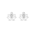 Celestial Lotus Marquise Diamond Stud Earrings