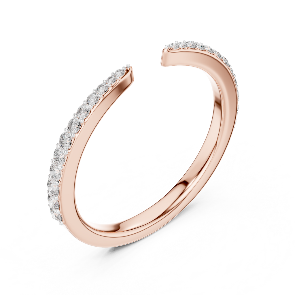 Sleek Spark Diamond Ring