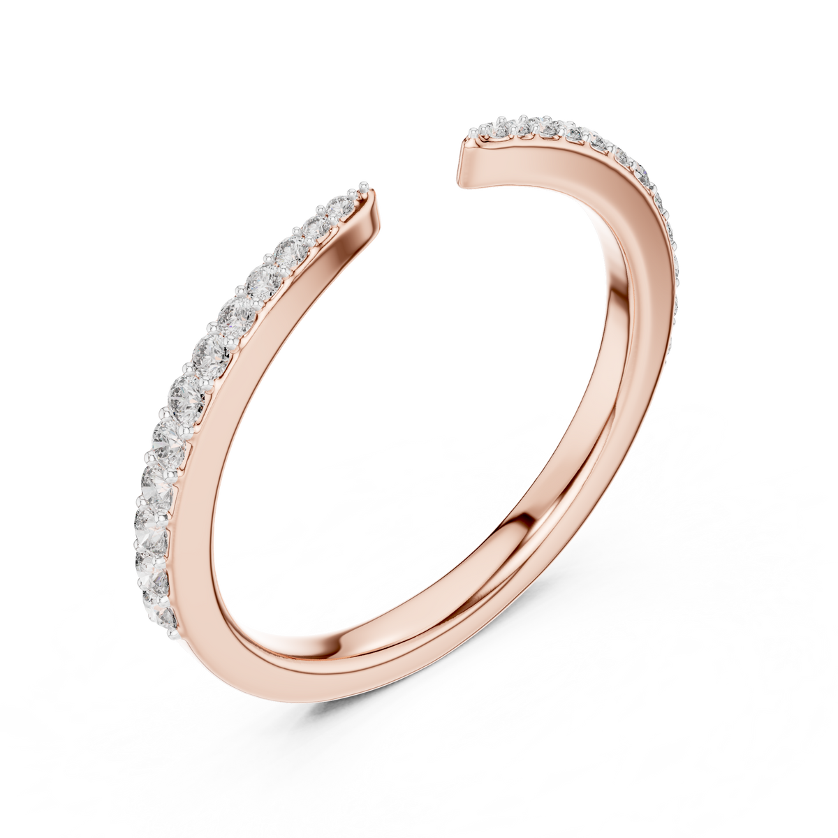 Sleek Spark Diamond Ring