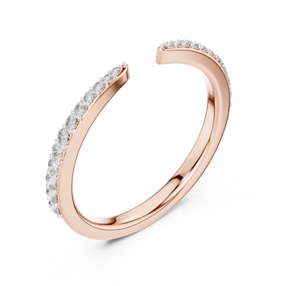 Sleek Spark Diamond Ring