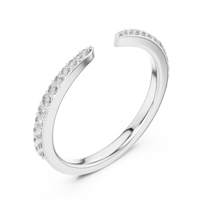 Sleek Spark Diamond Ring