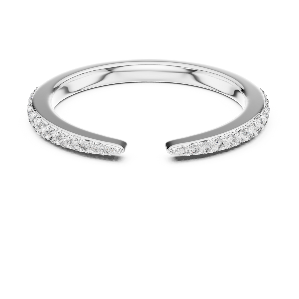 Sleek Spark Diamond Ring
