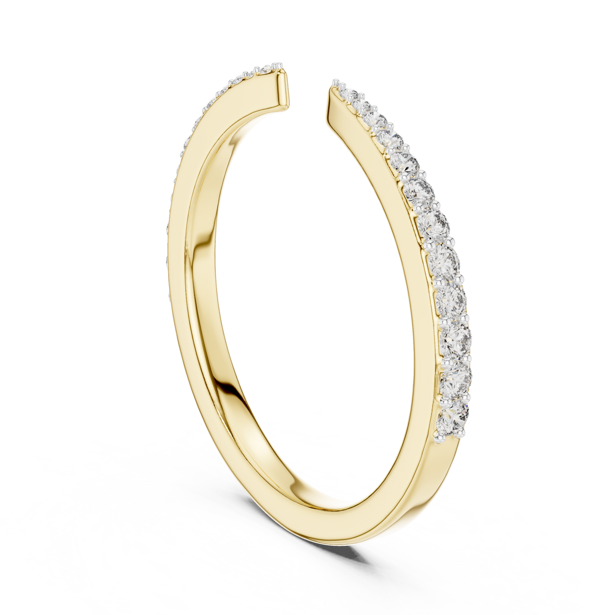 Sleek Spark Diamond Ring