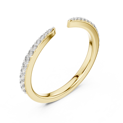 Sleek Spark Diamond Ring