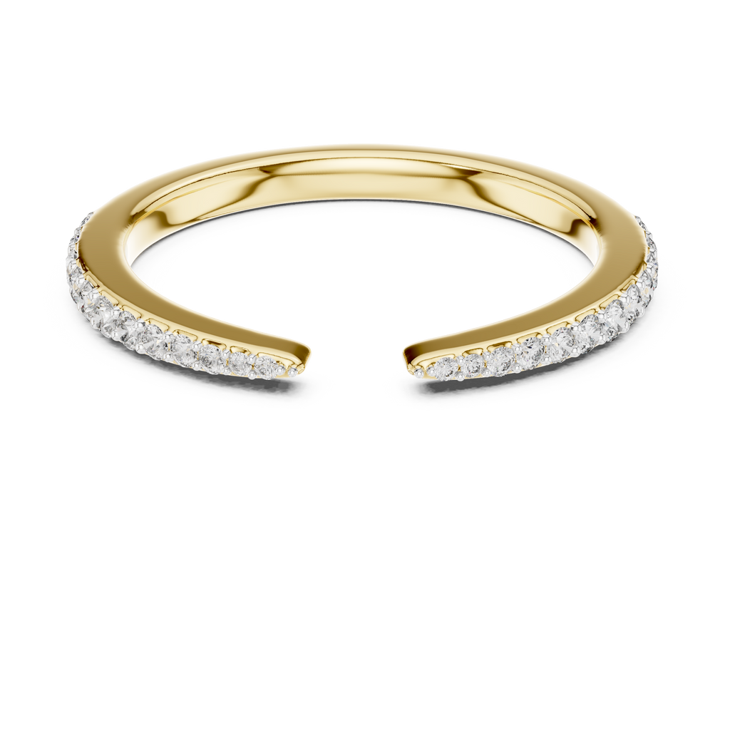 Sleek Spark Diamond Ring