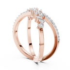 Twisted Elegance Diamond Band