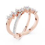 Twisted Elegance Diamond Band