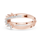 Twisted Elegance Diamond Band