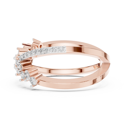Twisted Elegance Diamond Band