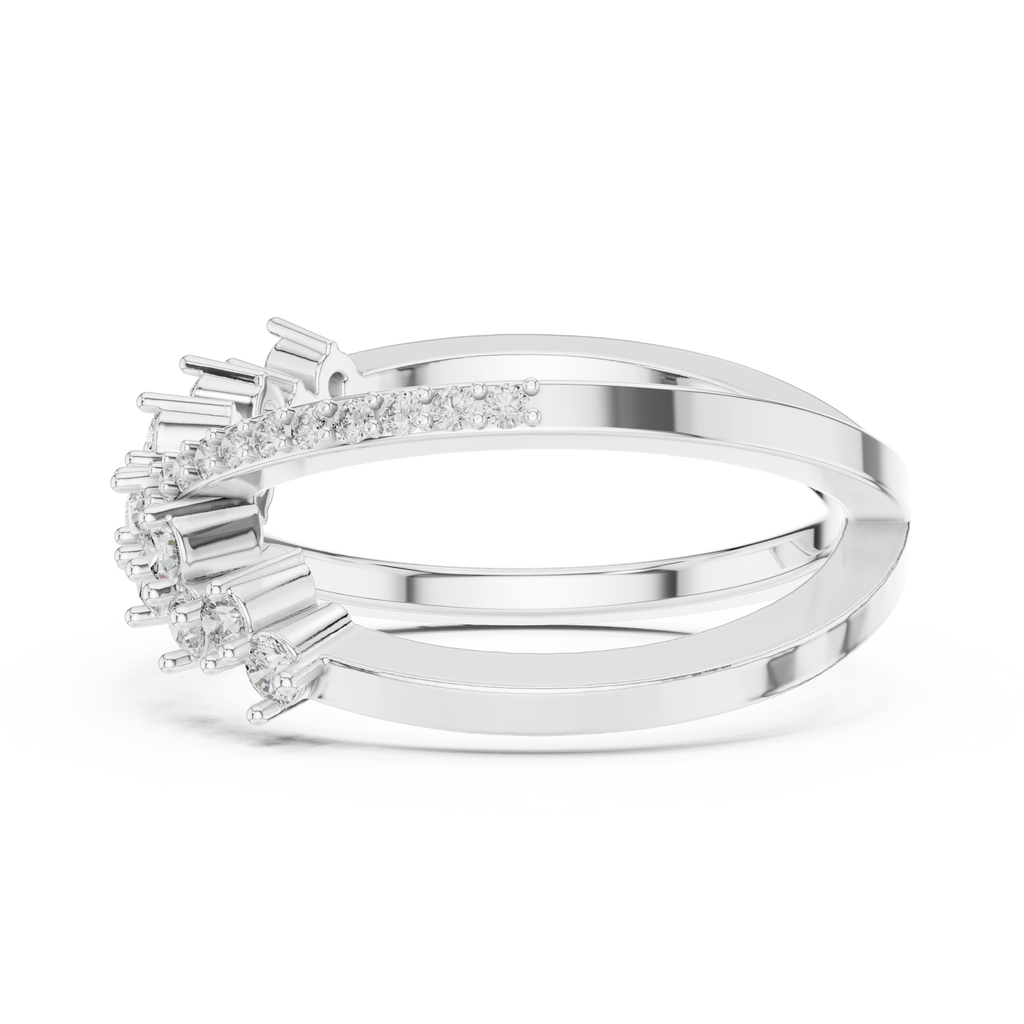 Twisted Elegance Diamond Band