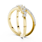 Twisted Elegance Diamond Band
