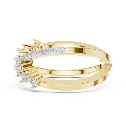 Twisted Elegance Diamond Band