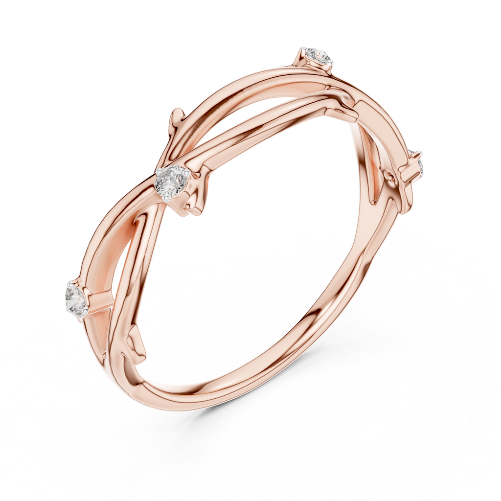 Golden Branch Elegance Ring