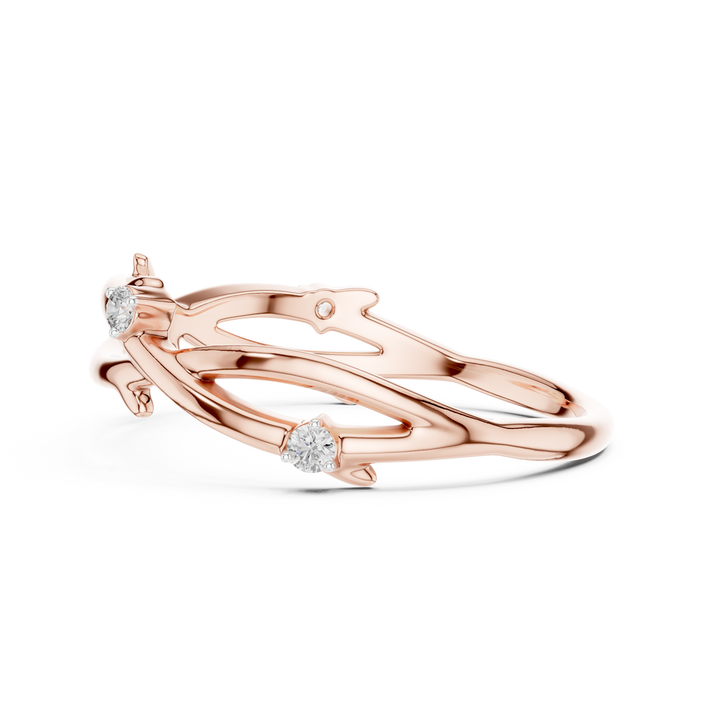 Golden Branch Elegance Ring