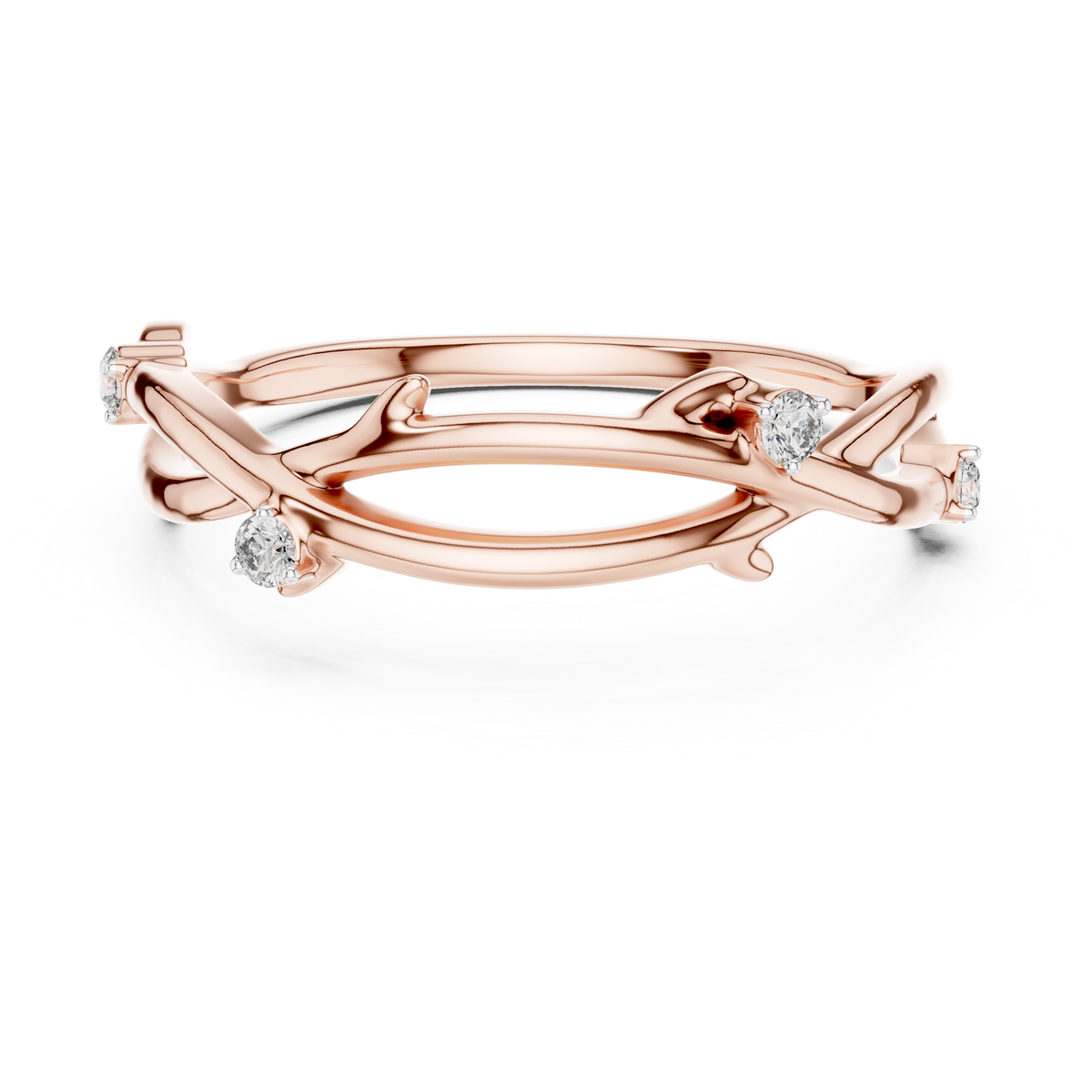 Golden Branch Elegance Ring