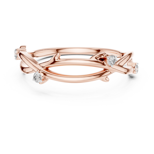 Golden Branch Elegance Ring