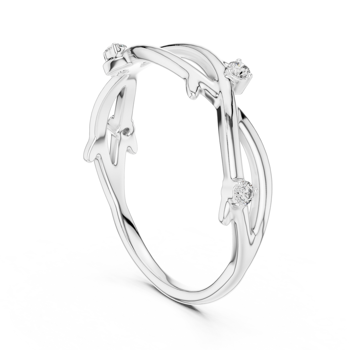 Golden Branch Elegance Ring