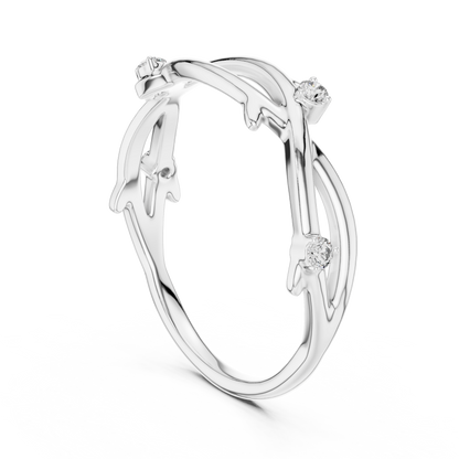 Golden Branch Elegance Ring