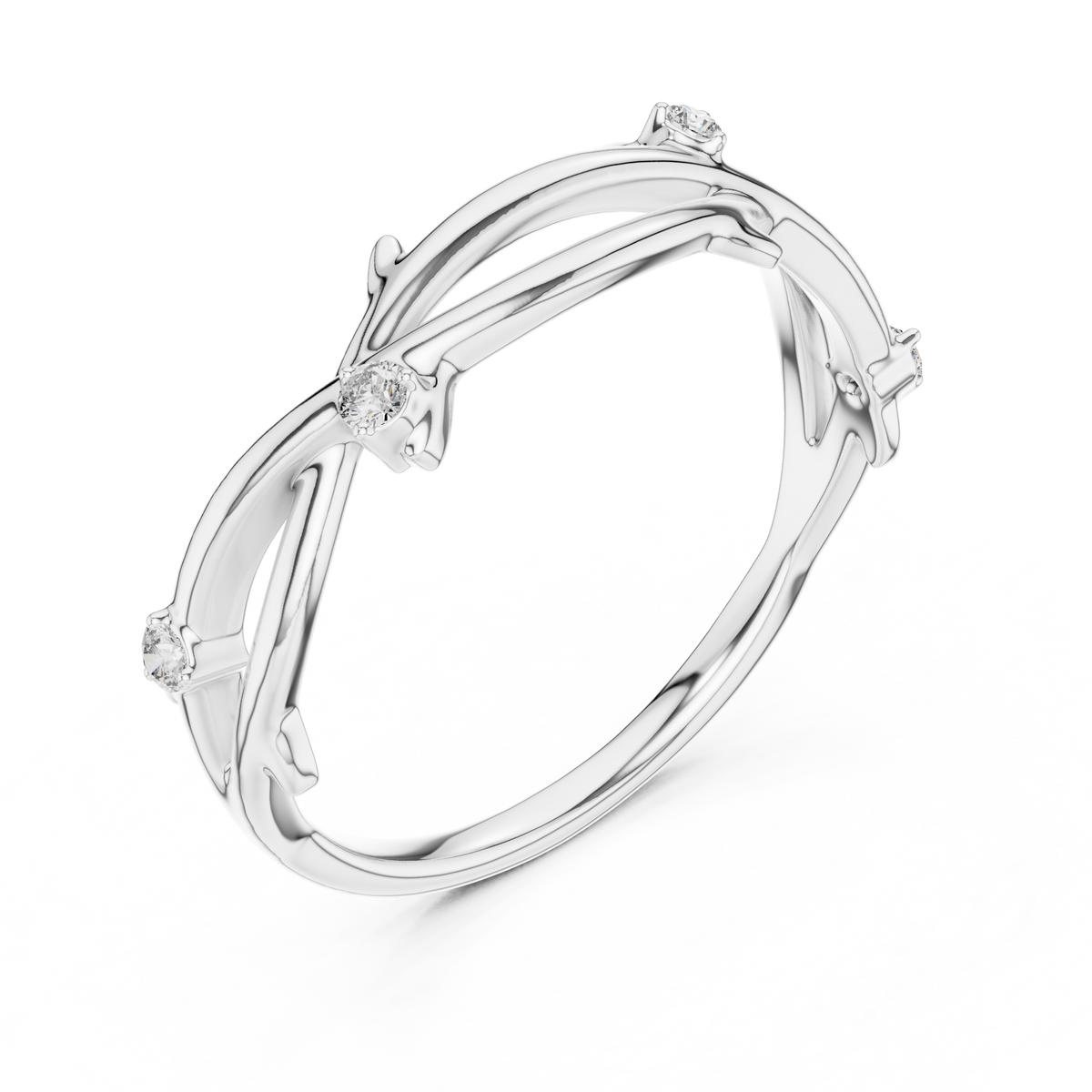 Golden Branch Elegance Ring