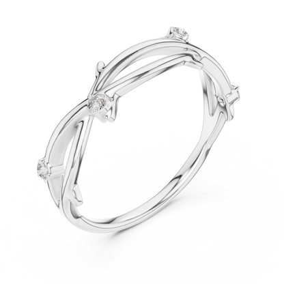 Golden Branch Elegance Ring