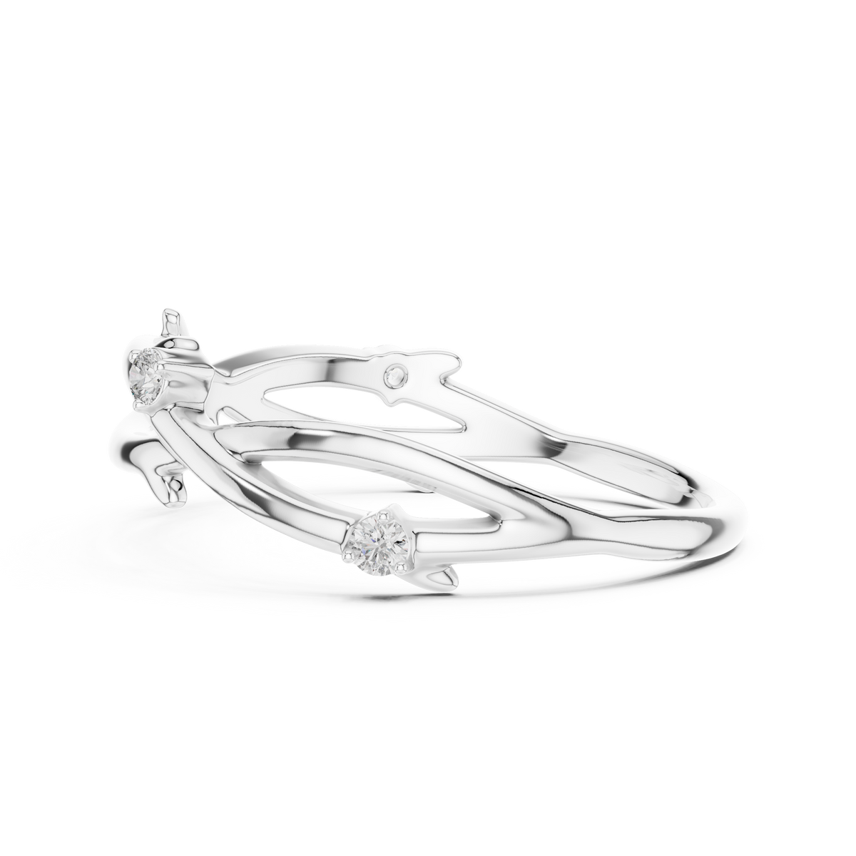 Golden Branch Elegance Ring