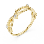 Golden Branch Elegance Ring