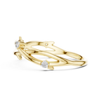 Golden Branch Elegance Ring
